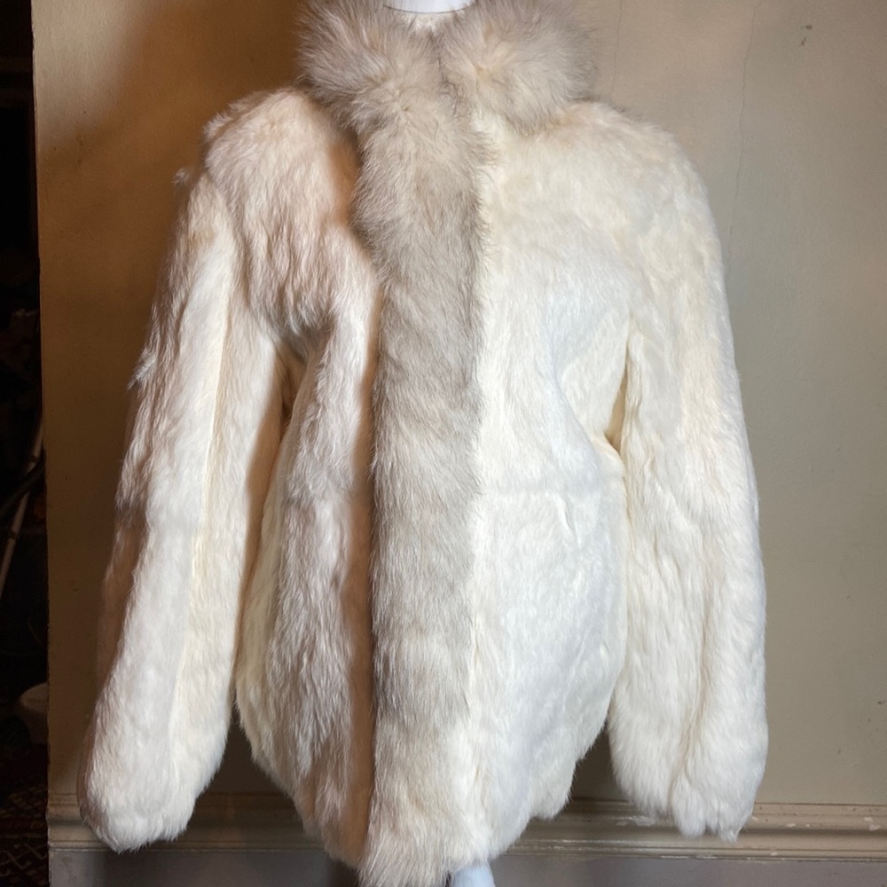 Fur Vintage Girls Rabbit Coat Princess Caravelle